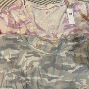 Two Gap camo tshirts.
